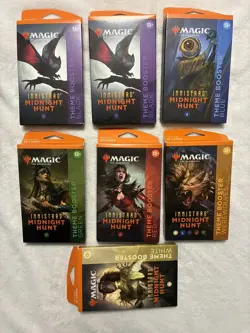 Magic the Gathering MTG Innistrad Midnight Hunt Theme Boosters (Set of 7) NEW - Image 1