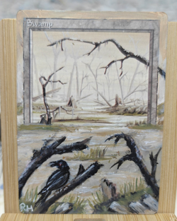 Swamp MTG Alter Art EDH Commander Magic The Gathering - Image 1