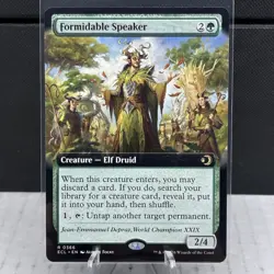 Magic: The Gathering Lorwyn Eclipsed Formidable Speaker (Extended Art) 366 NM R - Image 4