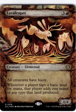 Lavaleaper #318 Lorwyn Eclipsed Showcase Foil Rare - Image 1