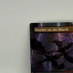MTG Mordor on the March 0512 FOIL Borderless Extended Full Art LOTR - Image 4