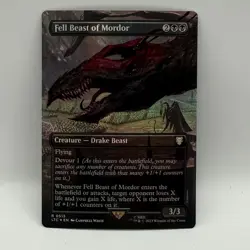 MTG Fell Beast of Mordor Foil Borderless Lord Of The Rings Unplayed Magic 0513 - Image 2