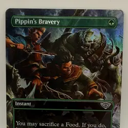 MTG Pippin's Bravery #0414 Borderless FOIL LTR Common NM - Image 1