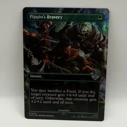 MTG Pippin's Bravery #0414 Borderless FOIL LTR Common NM - Image 4