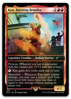 Ken, Burning Brawler #430 (Foil) (NM) Secret Lair Drop SLD Magic MTG - Image 1