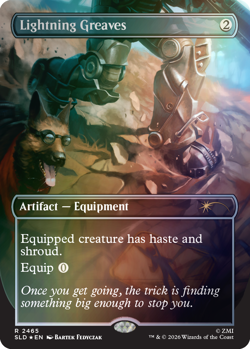 MTG Lightning Greaves (2465), Foil, NM/Unplayed, Secret Lair x Fallout Dog - Image 1