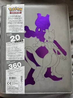 New Pokemon Ultra Pro Mewtwo 9 pocket Binder Holds 360 cards - Image 1