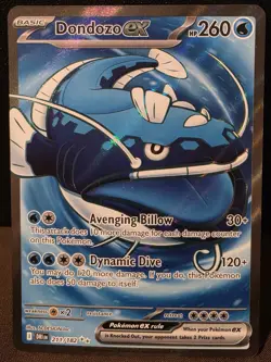 Pokemon TCG Dondozo EX 211/182 Ultra Rare Holo Destined Rivals 2025 - Image 1