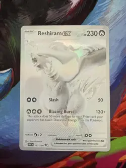 Pokemon TCG Reshiram EX White Flare Holo Card 173/086 SV - Image 1