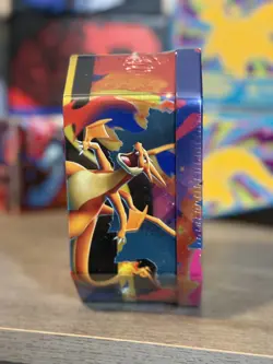 Pokemon TCG Mega Charizard ex Factory Sealed Tin Box - Charizard X - 4 Packs - Image 2