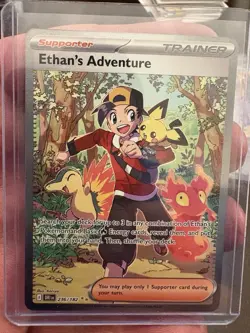 Pokemon Ethan's Adventure 236/182 Sv10: Destined Rivals Full Art Holo Rare - Image 1