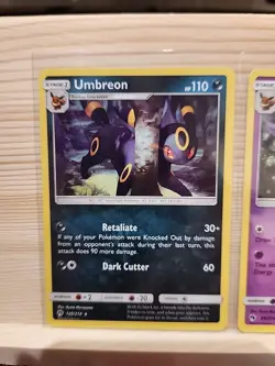 Umbreon 120/214 & Espeon 89/214 Sm-Lost Thunder Pokemon Cards - Image 2