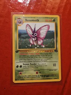 Pokemon Venomoth Jungle 1st Edition Rare 70 HP Stage 1 Regular 29/64 1999 Card - Image 1