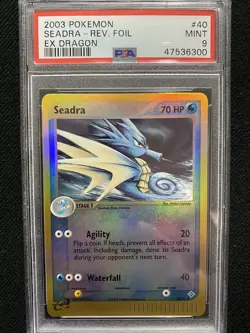 2003 Pokemon EX Dragon Seadra Reverse Foil 40/97 PSA 9 Mint - Image 1