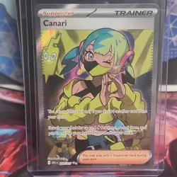 Pokemon Canari Ultra Rare Full Art Holo 257/217 ASC Trainer-Supporter Card - Image 1
