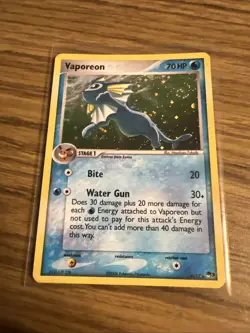 Vaporeon 6/17 POP Series 3 Holo Pokemon Card 2006 LP Light Play 🌊✨ - Image 1