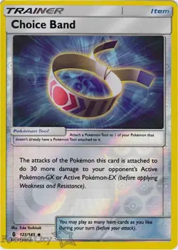 Choice Band 121/145 Reverse-Holo Guardians Rising Mint Pokemon Card - Image 1