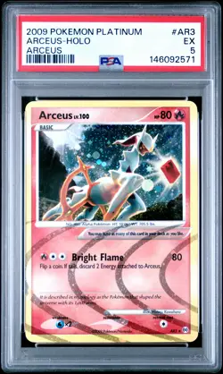 2009 POKEMON PLATINUM ARCEUS #AR3 ARCEUS-HOLO PSA 5 - Image 1