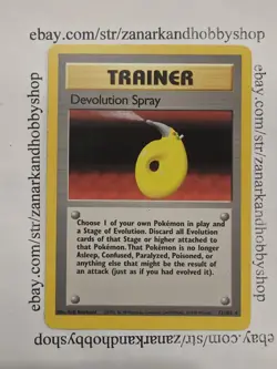 Pokemon Devolution Spray 72/102 Base Set NON HOLO LP - Image 1