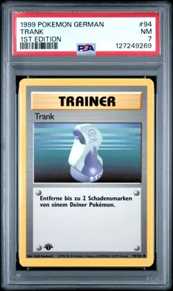 Trank (Potion) 1999 Pokemon Base 1st Edition (German) #94 - PSA 7 - Image 1