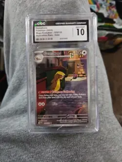 Gumshoos 153/132 Illustration Rare Mega Evolution CGC 10 Donald Trump Pokemon - Image 1
