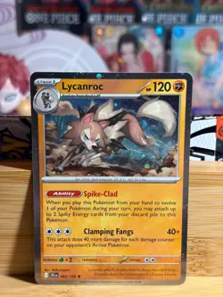 LYCANROC 085/159 Journey Together Rare Cosmos Holo Pokemon TCG Near Mint - Image 1