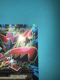 Pokemon M Scizor EX (Full Art) 120/122 Breakpoint Full Art Holo - Image 3