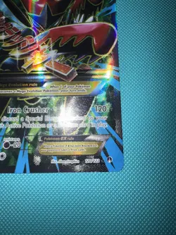 Pokemon M Scizor EX (Full Art) 120/122 Breakpoint Full Art Holo - Image 4