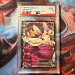 2016 POKEMON XY GENERATIONS RADIANT COLLECTION #RC21 SYLVEON EX PSA 7 - Image 1