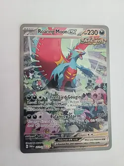 Pokemon 2023 Paradox Rift Roaring Moon ex 251/182 SIR NM - Image 1