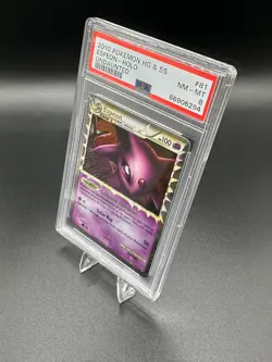 2010 Pokemon Heartgold & Soulsilver Undaunted #81 Espeon Holo psa 8 - Image 2