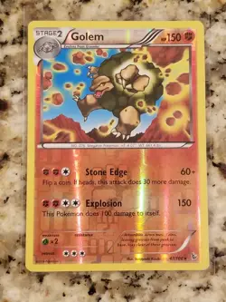 Pokemon Card - XY Flashfire 47/106 - GOLEM (REVERSE holo-foil) - Image 1