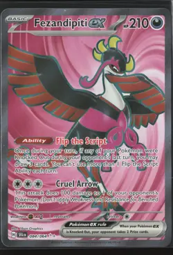 Fezandipiti ex Ultra Rare SV: Shrouded Fable 084/064 NM Pokemon Card - Image 1