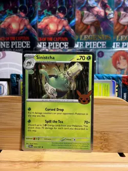 SINISTCHA 23/30 Trick or Trade 2024 Stamp Pokemon TCG NM - Image 1