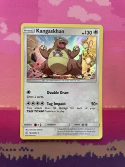 Pokemon Card Kangaskhan Unified Minds Holo Rare 163/236 Near Mint - Image 1