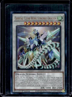 2025 Yu-Gi-Oh! Crystal Clear Wing Synchro Dragon Ultra Rare 1st #RA04-EN059 - Image 1