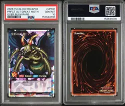 PSA Great Mos Rush Duel Ultimate Perfect Form Over Rush Rare YuGiOh Card - Image 3