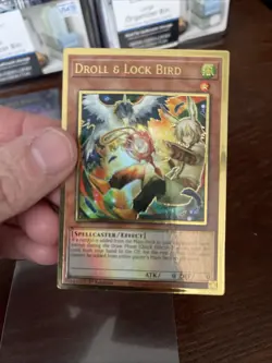 Yugioh - Droll & Lock Bird (Alt Art) - Gold Rare - 1st Edition - MAGO-EN006 - LP - Image 3
