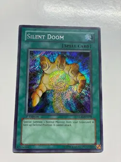 USA Seller Yugioh Silent Doom GLAS-EN094 Secret Rare 1st Edition - Image 1