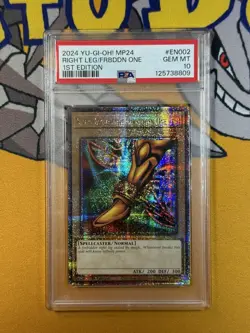 ✨Yu-Gi-Oh! Right Leg of the Forbidden One MP24-EN002 QCR 1st Ed 2024 PSA 10✨ - Image 1