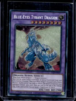 Yu-Gi-Oh! Blue-Eyes Tyrant Dragon Emblazoned Secret Rare Limited #25LP-EN019 - Image 1