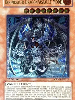 yugioh Doomkaiser Dragon/Assault Mode CRMS-EN019 Ultimate Rare 1st Ed near mint - Image 2
