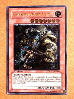 yugioh Yellow Baboon, Archer of the Forest SOVR-EN084 Ultimate 1st Ed near mint - Image 1