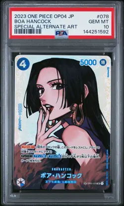 2023 ONE PIECE JPN OP04-KINGDOMS OF INTRIGUE #078 BOA HANCOCK PSA 10 - Image 1