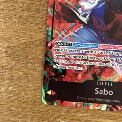 One Piece Sabo 2nd Anniversary Winner Card English ST13-001 - Image 3
