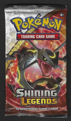 Pokemon "Shining Legends" 10-Card Sealed Booster Pack (Rayquaza) X1 - Image 1