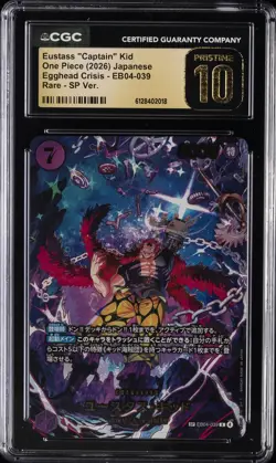 2026 ONE PIECE JPN #EB04-039 EUSTASS "CAPTAIN" KID CGC 10 PRISTINE - Image 1