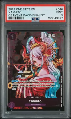 2024 ONE PIECE CHAMP 2024 EVENT PACK FINALIST #046 YAMATO PSA 9 - Image 1
