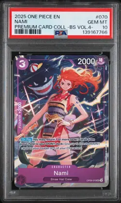 2025 One Piece Nami Premium Collection Best Selection Vol 4 OP09-070 PSA 10 - Image 1