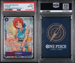 2025 ONE PIECE PROMOS ILLUSTRATION BOX VOL.1 #062 O-NAMI PSA 8 - Image 3
